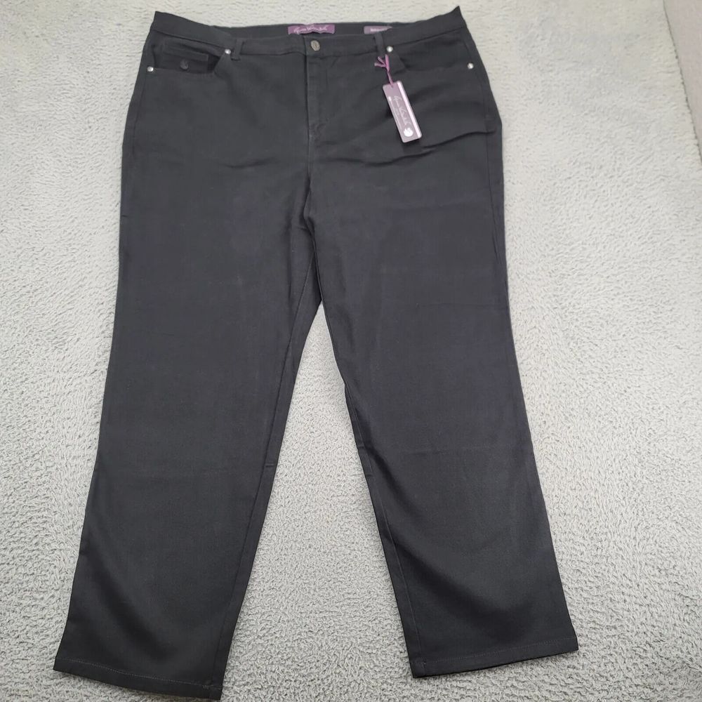 Gloria Vanderbilt Jeans Womens 20W Black Soft Touch Slimming Heritage Fit